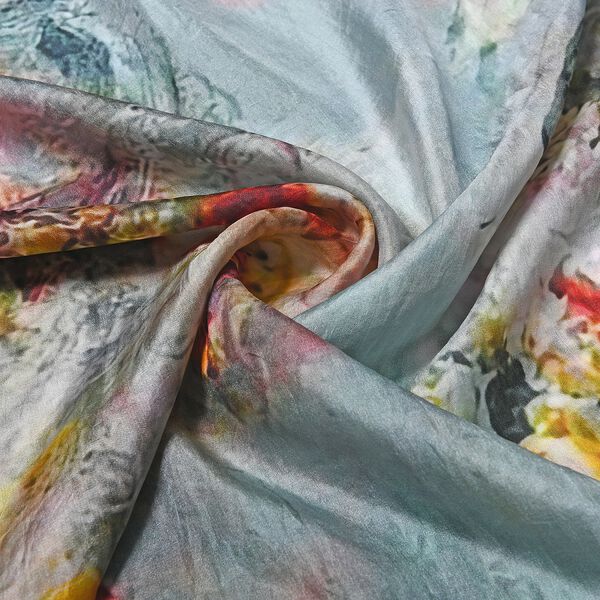 2er Set Luxus 100% Seidenschal und Aventurin Chakra-Armband image number 9