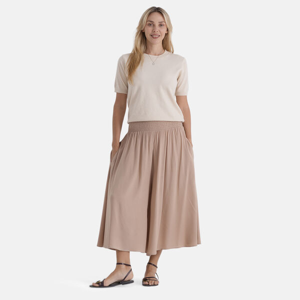 LA MAREY Culotte Hose mit weitem Bein, Einheitsgr&ouml;&szlig;e, Beige