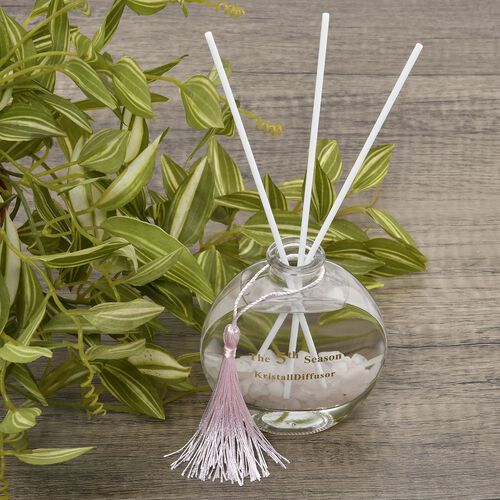 The 5th Season- Aromatherapie Duft-Diffusor mit Rosenquarz, Duftstäbchen und Quasten, 100ml image number 1