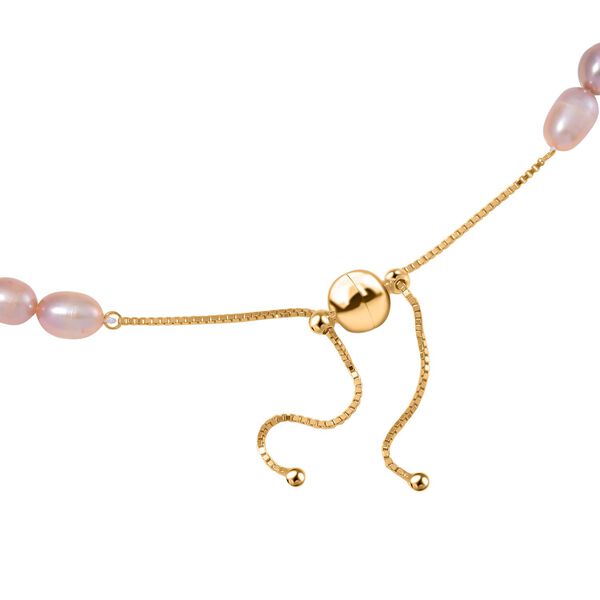 Mehrfarbige Süßwasserperlen-Halskette, 45 cm image number 4