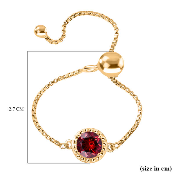 EverTrue flexibler roter Granat Ring, Gr&ouml;&szlig;e 17-21cm - 0,99 ct. image number 4