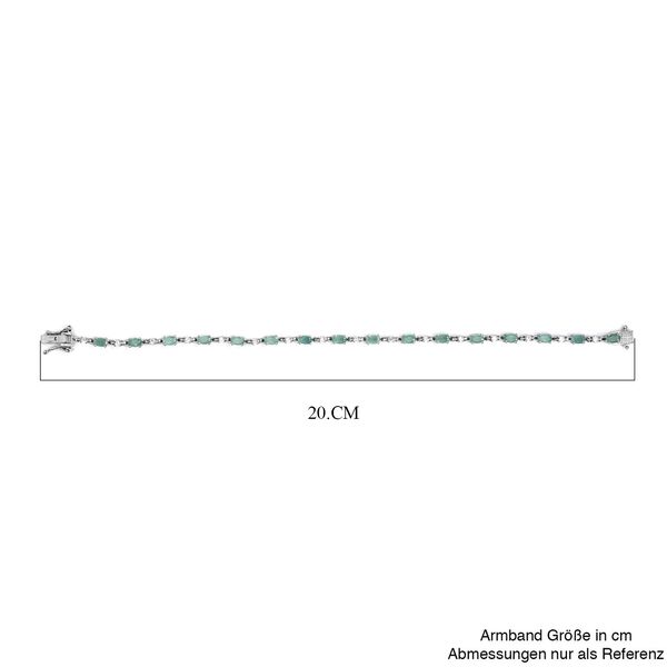 Grandidierit und weißes Zirkon Armband, ca. 19 cm, 925 Silber platiniert ca. 5.36 ct image number 5