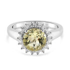 2er-Set Ouro Verde-Quarz-Ring und Anhänger, 925 Silber platiniert ca. 4,00 ct image number 3