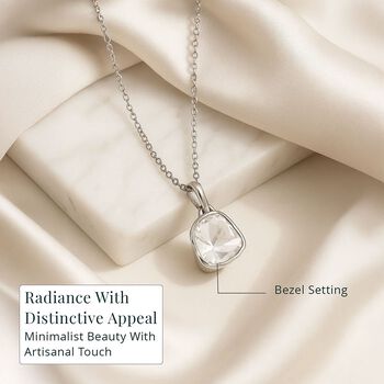 LUXURIANT Labor Polki Diamant Anh&auml;nger mit 45cm Kette - 0,25 ct.