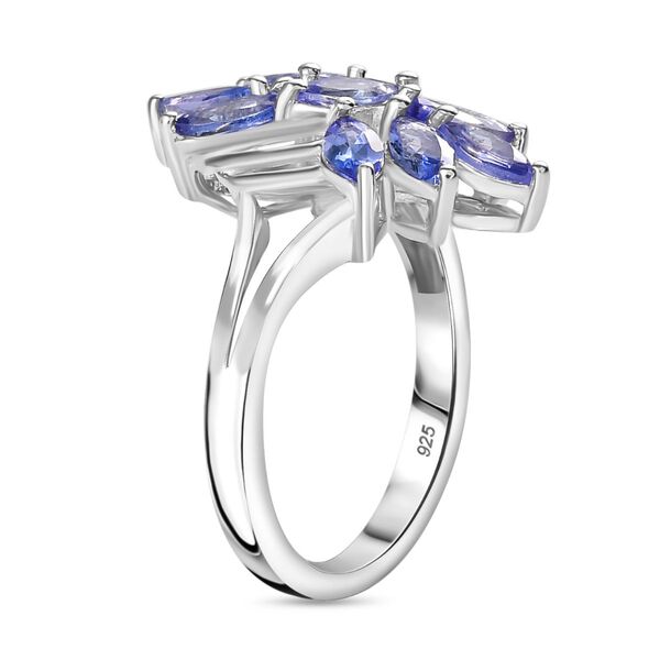 Tansanit Ring 925 Silber rhodiniert (Gr&ouml;&szlig;e 19.00) ca. 1,25 ct image number 5