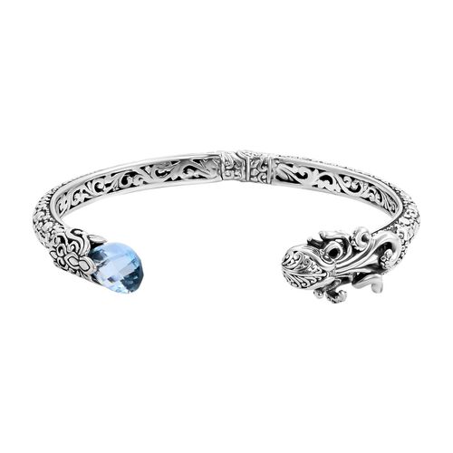 Royal Bali - Himmelblauer Topas Armreif, ca. 19 cm, 925 Silber ca. 7.00 ct image number 0