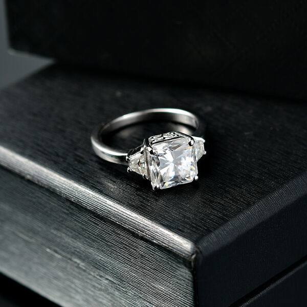 D joy Moissanit Ring 925 Silber rhodiniert (Gr&ouml;&szlig;e 21.00) ca. 2.95 ct image number 2