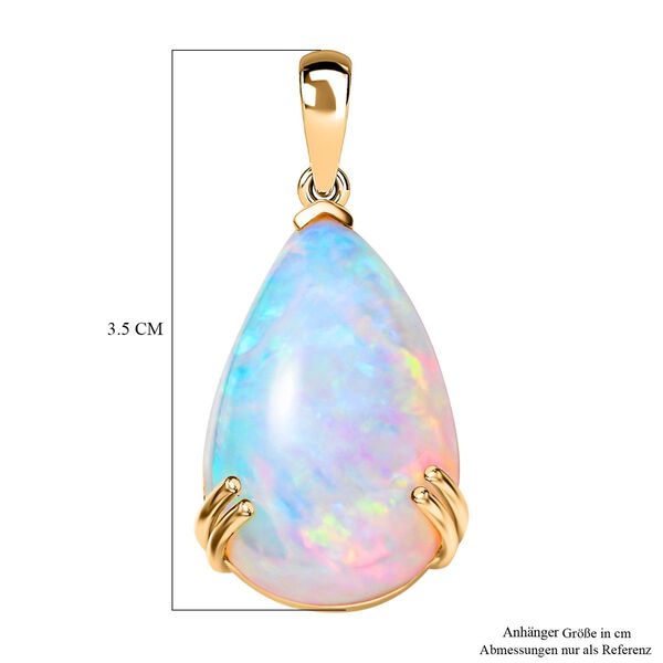 AAAA Nat&uuml;rlicher, &auml;thiopischer Welo Opal-Anh&auml;nger in 585 Gold - 15,12 ct. image number 5