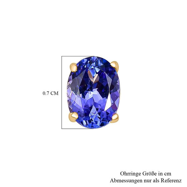 AAA Tansanit Ohrringe in 585 Gold - 2,23 ct. image number 6