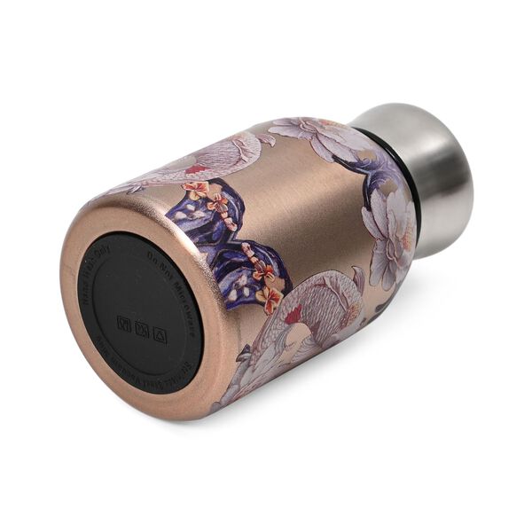 LIVMORE Doppelwandige Edelstahl-Trinkflasche, 260ml, Fisch- und Lotosmuster image number 3