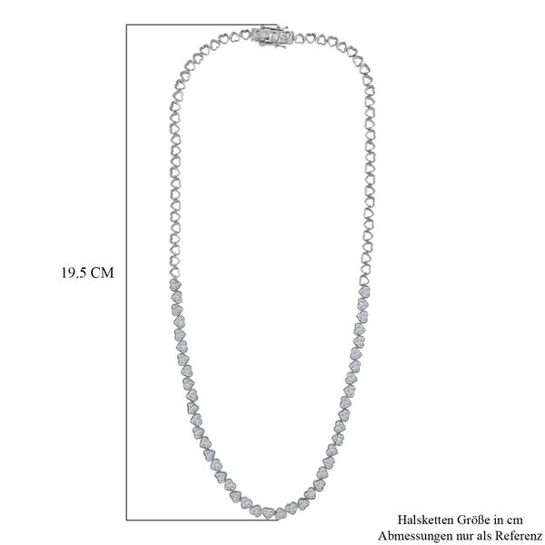 LUXURIANT SGL zertifizierte SI-GH Labor Diamant 45cm Halskette und 19cm Armband image number 12