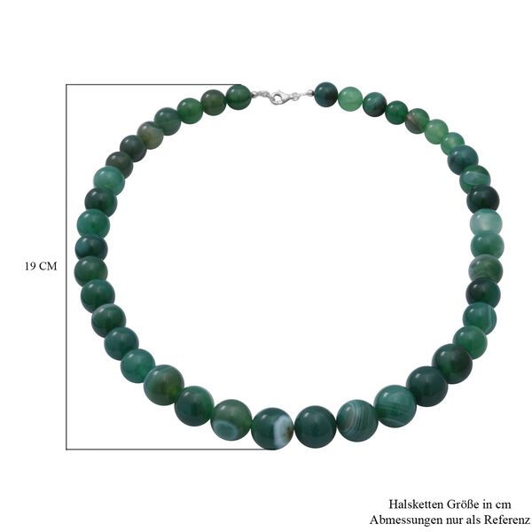 Gr&uuml;ne Achat-Halskette, 50 cm image number 4