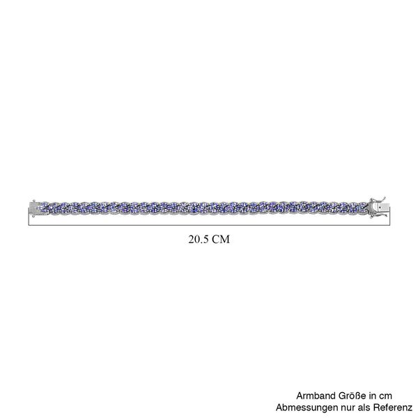 Tansanit Armband, ca. 19 cm, 925 Silber platiniert, ca. 9.01 ct image number 4