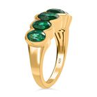 Smaragd Triplett Quarz Ring - 3,40 ct. image number 4