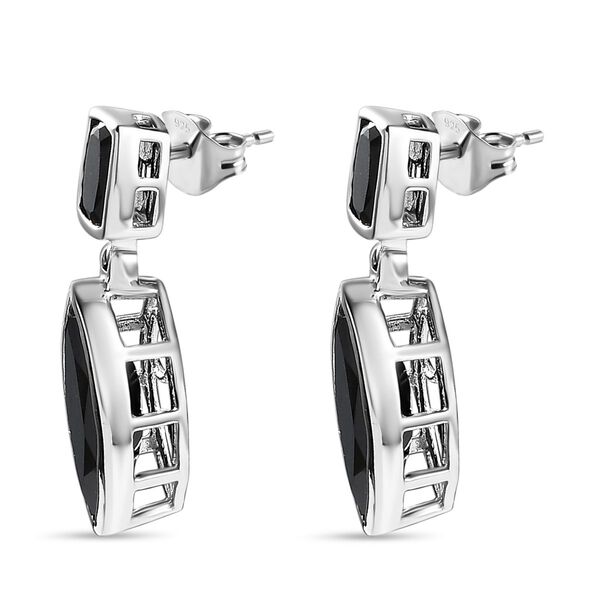 Schwarze Spinell-Ohrringe - 11,46 ct. image number 4