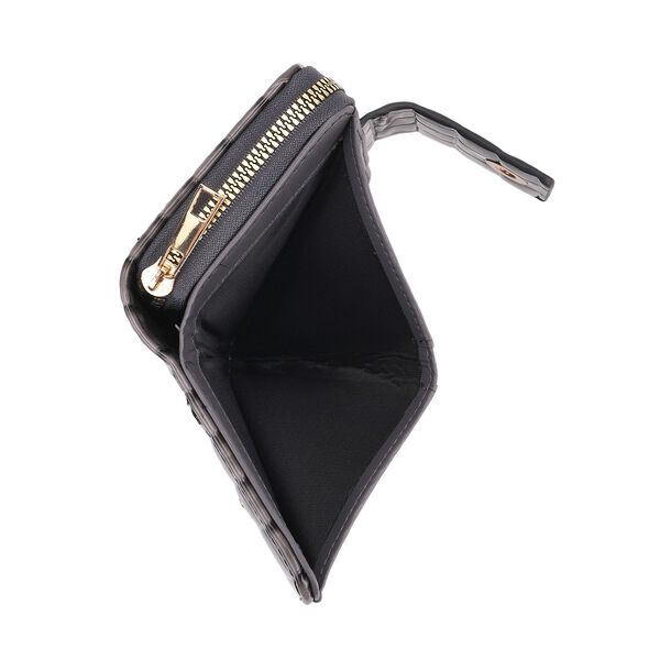 Elegante Geldb&ouml;rse mit Krokopr&auml;gung, RFID-Schutz, 14,5&times;9,5cm, Schwarz image number 6