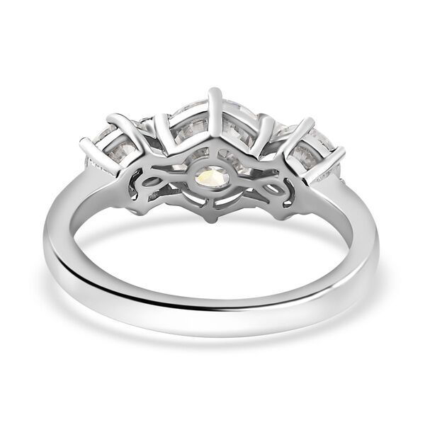 Moissanit Ring, 925 Silber rhodiniert - 2,06 ct. image number 5