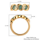 Grandidierit und Zirkon-Ring, 925 Silber vergoldet  ca. 0,84 ct image number 6