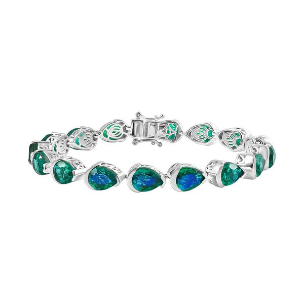 D joy Pfau Quarz Triplette Armband ca. 19 cm 925 Silber rhodiniert ca. 29.89 ct image number 0
