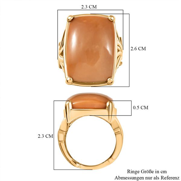 Oregon Karamell Opal Ring Messing (Gr&ouml;&szlig;e 17.00) ca. 17,28 ct image number 7