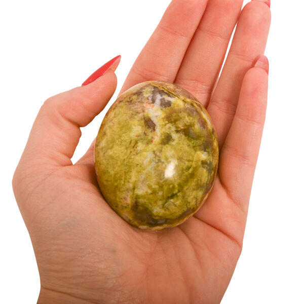 Gem Crystal Kollektion - Grüner Opal Handschmeichler - S, ca. 300 cts. image number 2