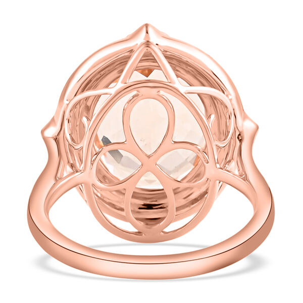 ILIANA AAA Marropino Morganit und Diamant-Ring, zertifiziert und geprüft SI G-H, 750 Roségold  ca. 7,00 ct image number 5