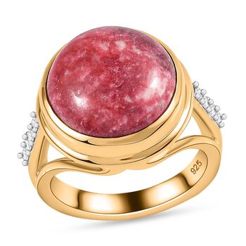 AA Thulit und Zirkon Ring - 10,83 ct.