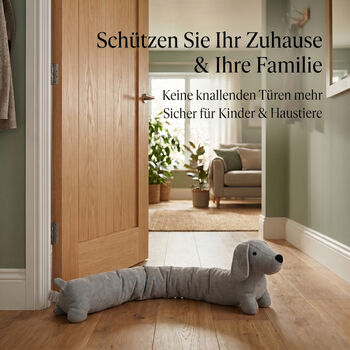 LIVMORE T&uuml;rstopper, T&uuml;rschutz, Zuschlagschutz, 86x20x11cm, Grau