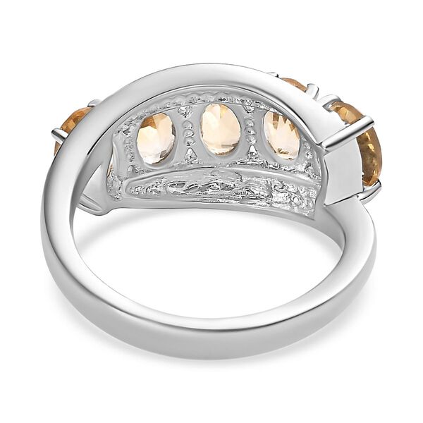 Citrin Ring, Edelstahl, (Größe 17.00) ca. 2.22 ct image number 5