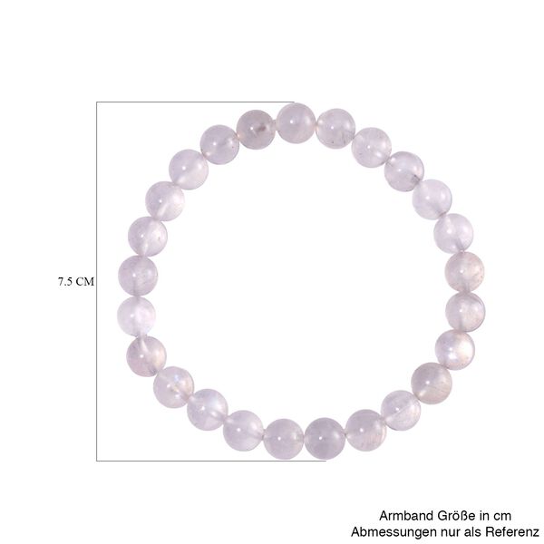 Regenbogen Mondstein Armband, ca. 91,65 ct. image number 4