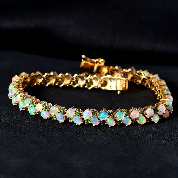 AA kaleidoskopisches, &auml;thiopisches Welo Opal und Chromdiopsid Armband - 9,06 ct. image number 3