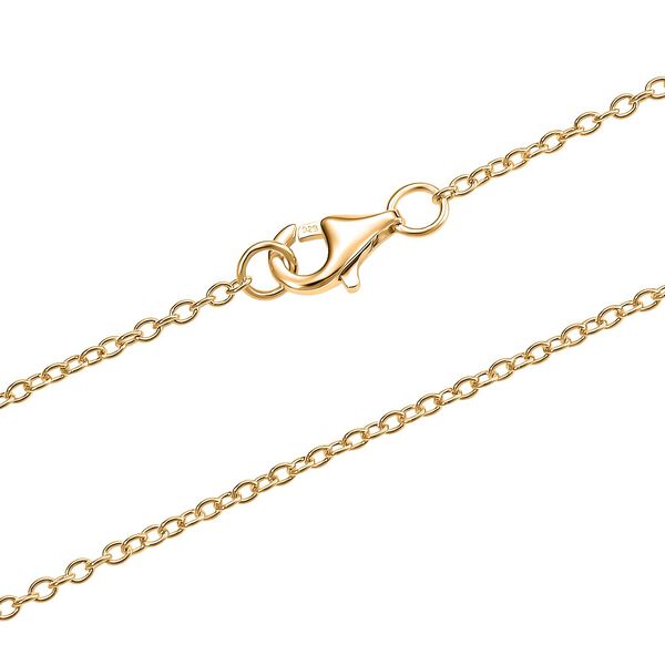 D'Joy Natürliche Weiße Jade Anhänger mit Kette ca. 50 cm, 925 Silber vergoldet ca. 50,00 ct. image number 5