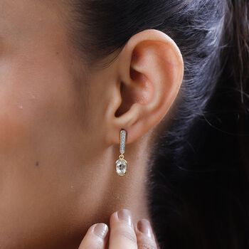 Triphan und Zirkon Ohrringe - 2,24 ct.