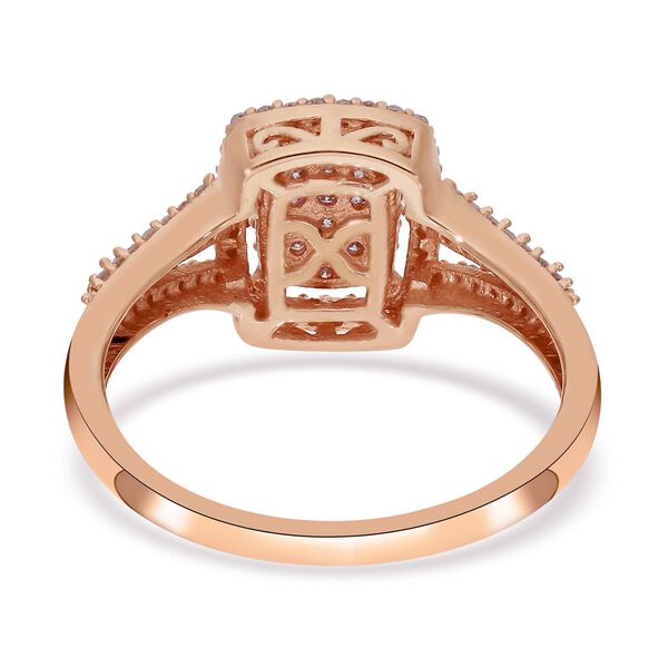 Nat&uuml;rlicher, rosa Diamant-Ring, I3, 375 Gold (Gr&ouml;&szlig;e 17.00) ca. 0,50 ct image number 5