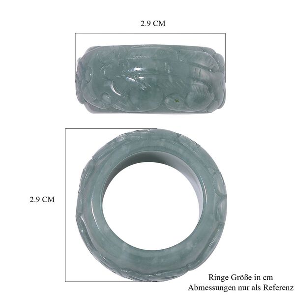 EXTREM SELTEN - Natürlicher Olmek Jadeit Ring (Größe 18.00) ca. 55.00 ct image number 5