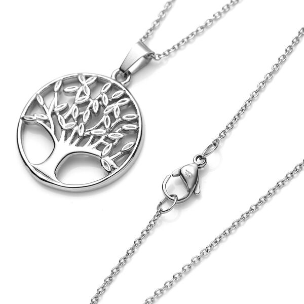 2er-Set, Ohrh&auml;nger und Anh&auml;nger mit Kette, 50 cm image number 5