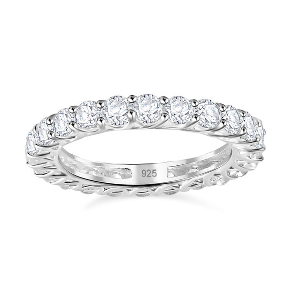 Wei&szlig;er Zirkon Ring 925 Silber (Gr&ouml;&szlig;e 21.00) ca. 5,67 ct image number 4