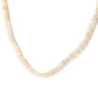 Nat&uuml;rlicher &Auml;thiopischer Opal Halskette 45 cm 925 Silber Platein-&Uuml;berzug ca. 31,00 ct