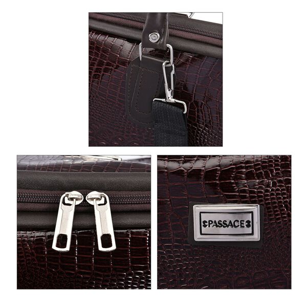 Passage Reisetasche aus naturfreundlichem Kunstleder, 45x20x32cm, Kaffee image number 5