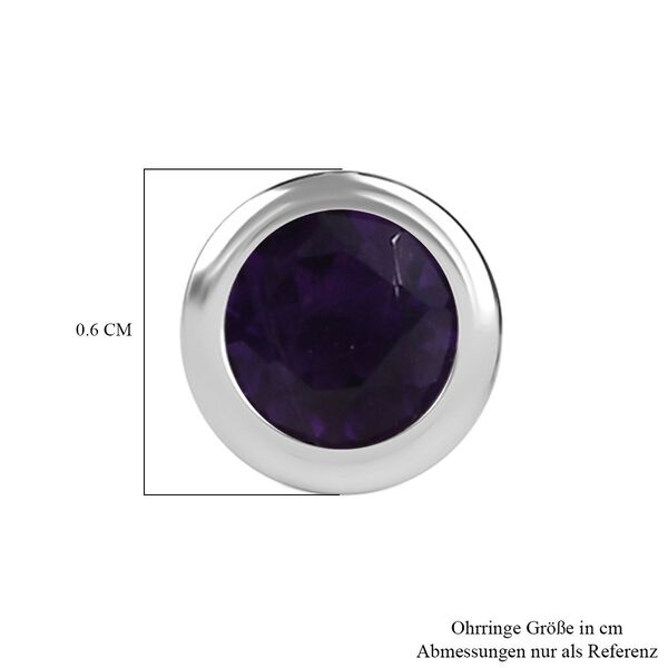 Afrikanische Amethyst Ohrringe, 925 Silber rhodiniert - 0,49 ct. image number 7