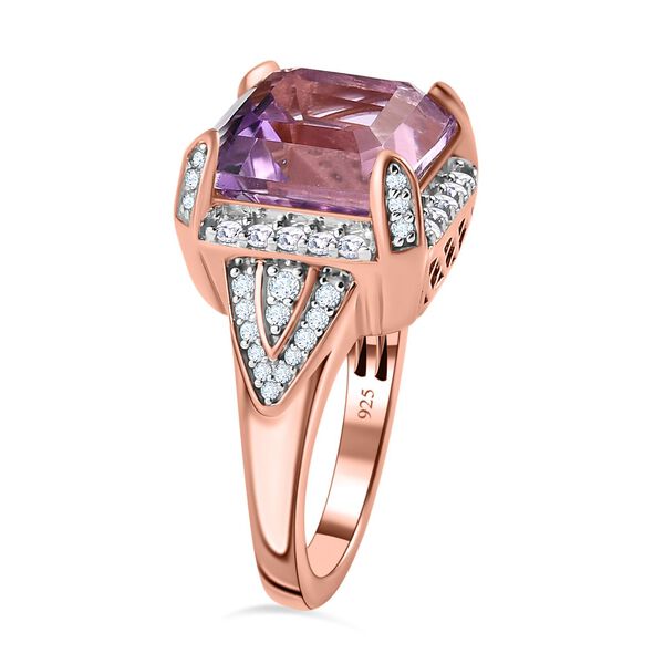 Rose De France Amethyst und Zirkon Ring - 7,38 ct. image number 5