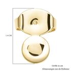 Größer Ohrring-Verschluss in vergoldetem Silber image number 2