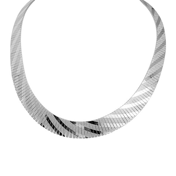 Fancy Cubetto Kleopatra Halskette in Silber