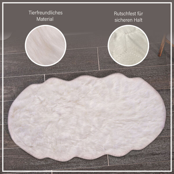 Kunstfell Teppich, wei&szlig; image number 6