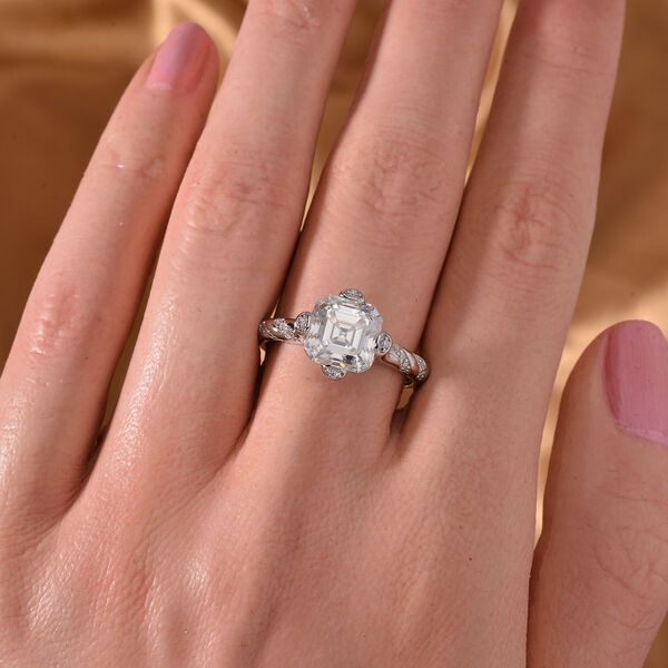 Moissanit Ring - 3 ct. image number 3