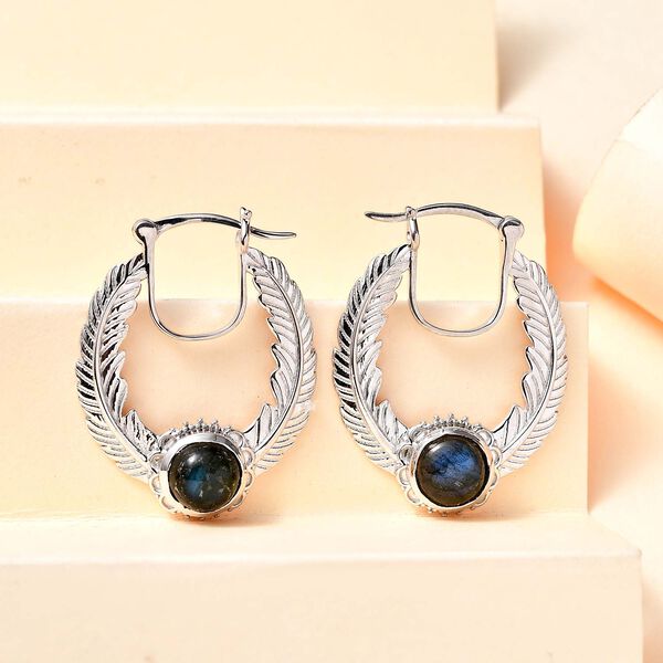 AAA Labradorit Ohrringe - 3,37 ct. image number 2