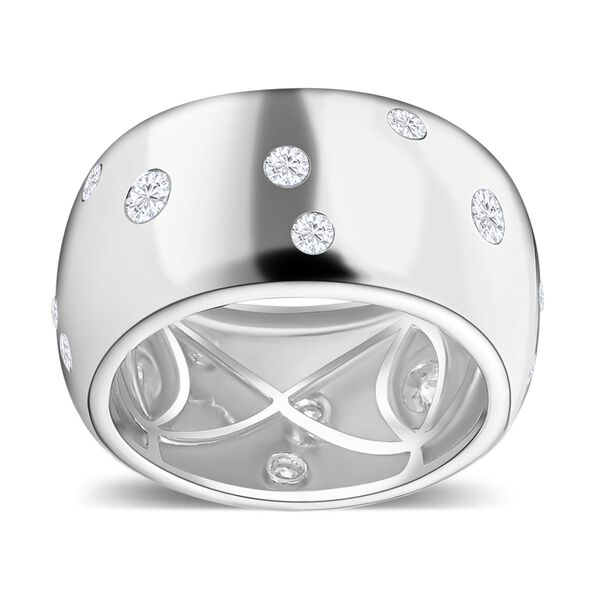 Moissanit Ring, 925 Silber rhodiniert image number 4