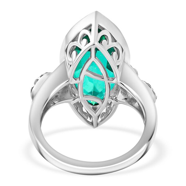 Pfau Triplett Quarz und  Zirkon Ring - 9,02 ct. image number 6