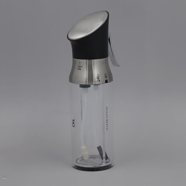 &Ouml;l- und Essigspr&uuml;her, Gr&ouml;&szlig;e 6x21 cm, Schwarz und Transparent image number 2