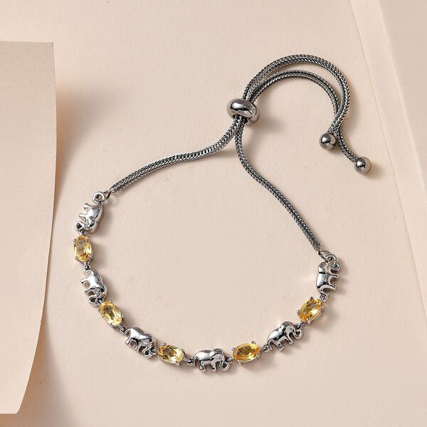 Flexibles Citrin Armband, 25,5 cm - 1,97 ct. image number 8